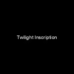 Portada Twilight Inscription
